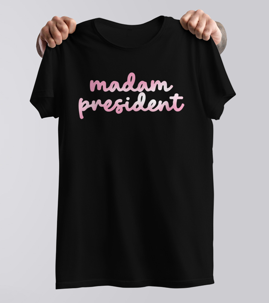 Katie Phang Madam President Text In Pink T-Shirt