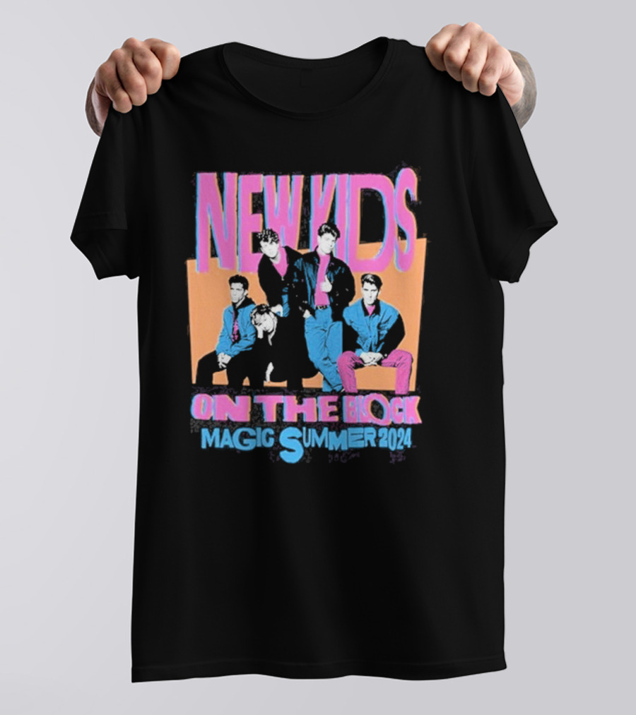New Kids On The Block Magic Summer 2024 Vibrant Violet T-Shirt