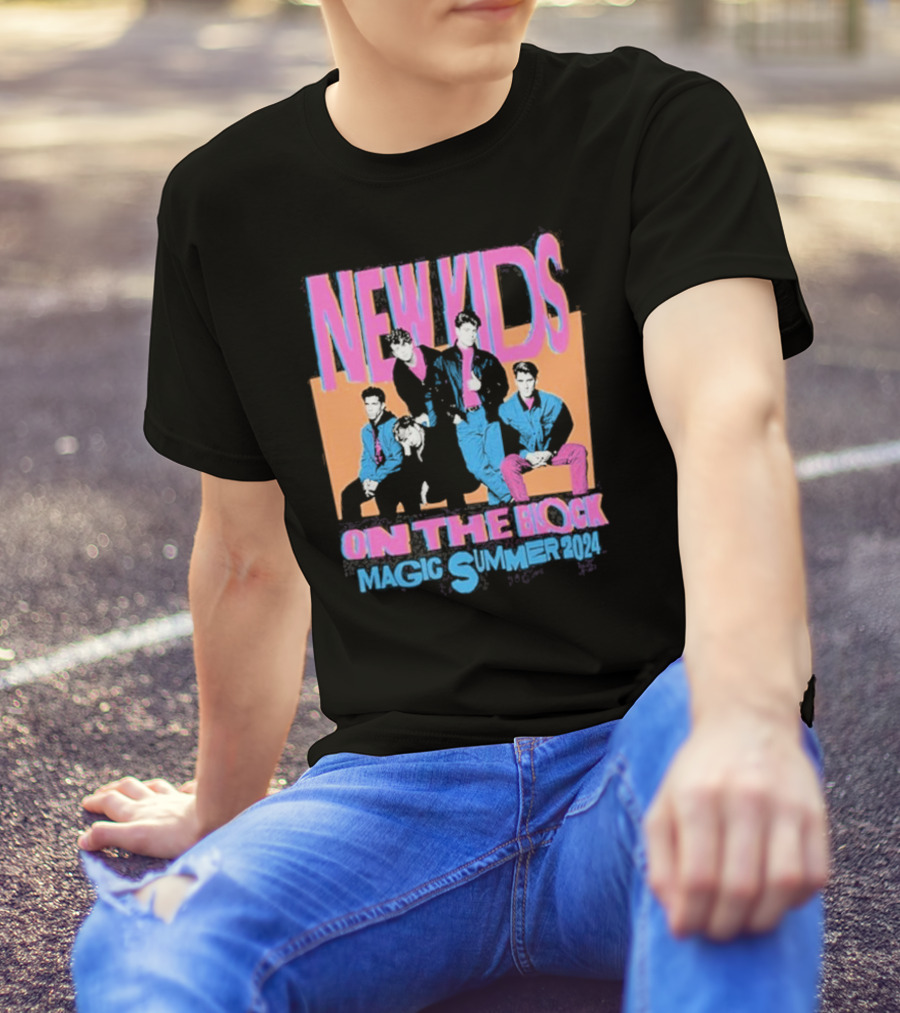 New Kids On The Block Magic Summer 2024 Vibrant Violet T-Shirt