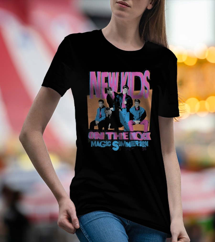 New Kids On The Block Magic Summer 2024 Vibrant Violet T-Shirt