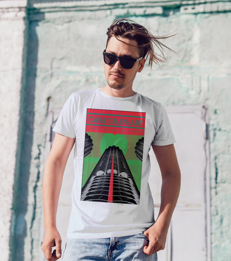 Cage The Elephant Concert August 14 2024 Credit Union 1 Arena Chicago IL T-Shirt