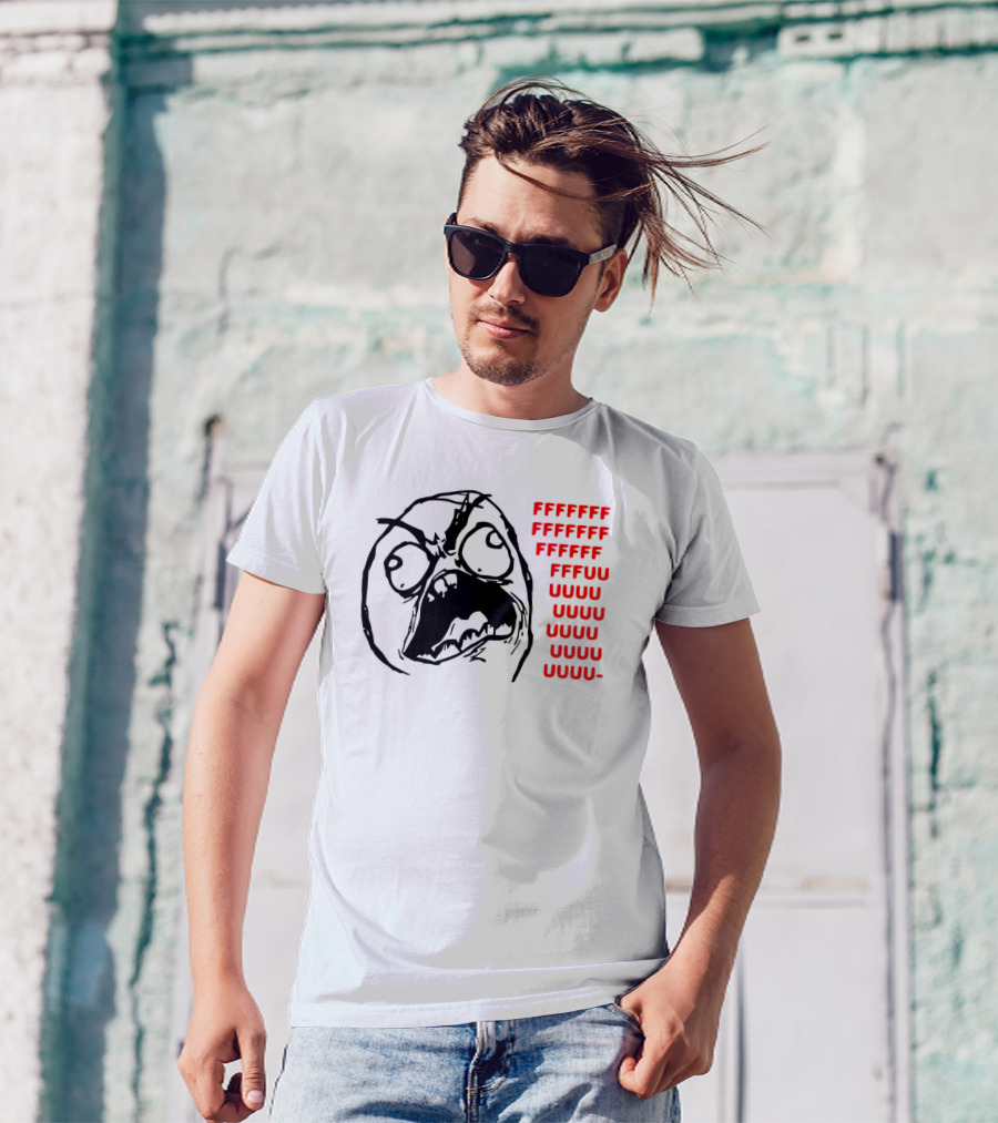 FFFFUUUU Rage Comic Meme Face T-Shirt