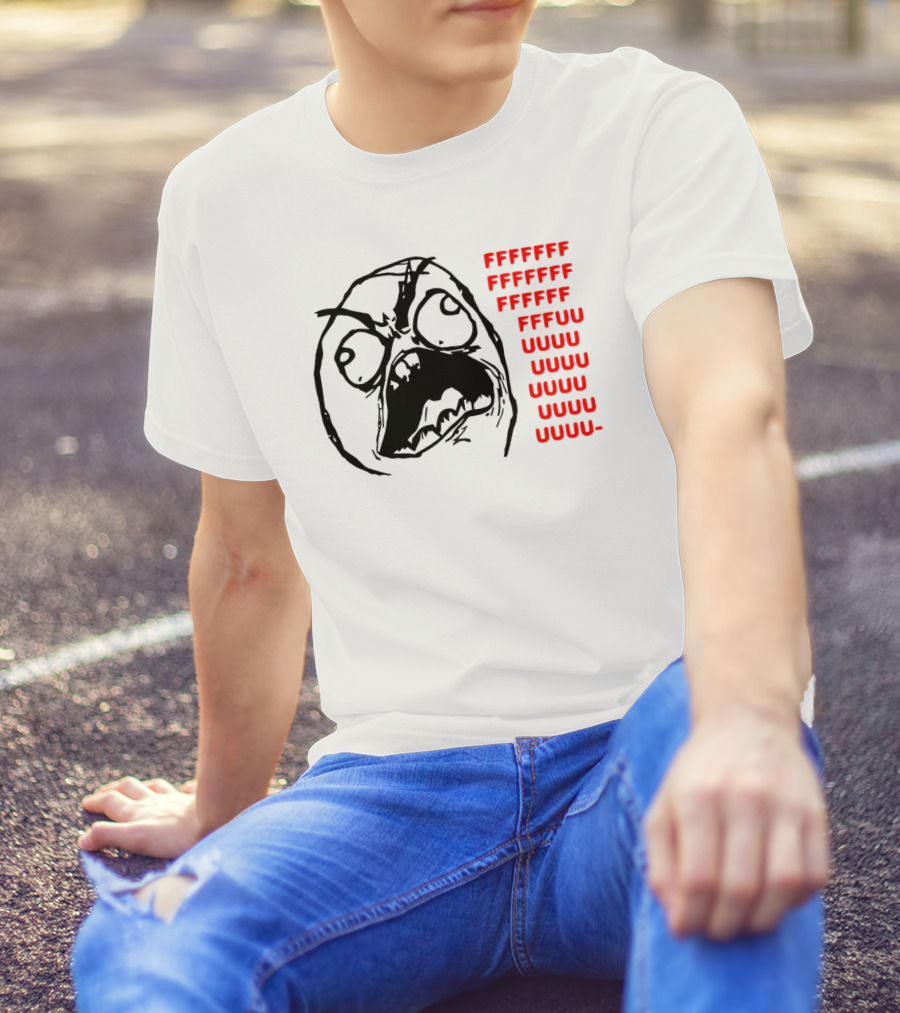 FFFFUUUU Rage Comic Meme Face T-Shirt