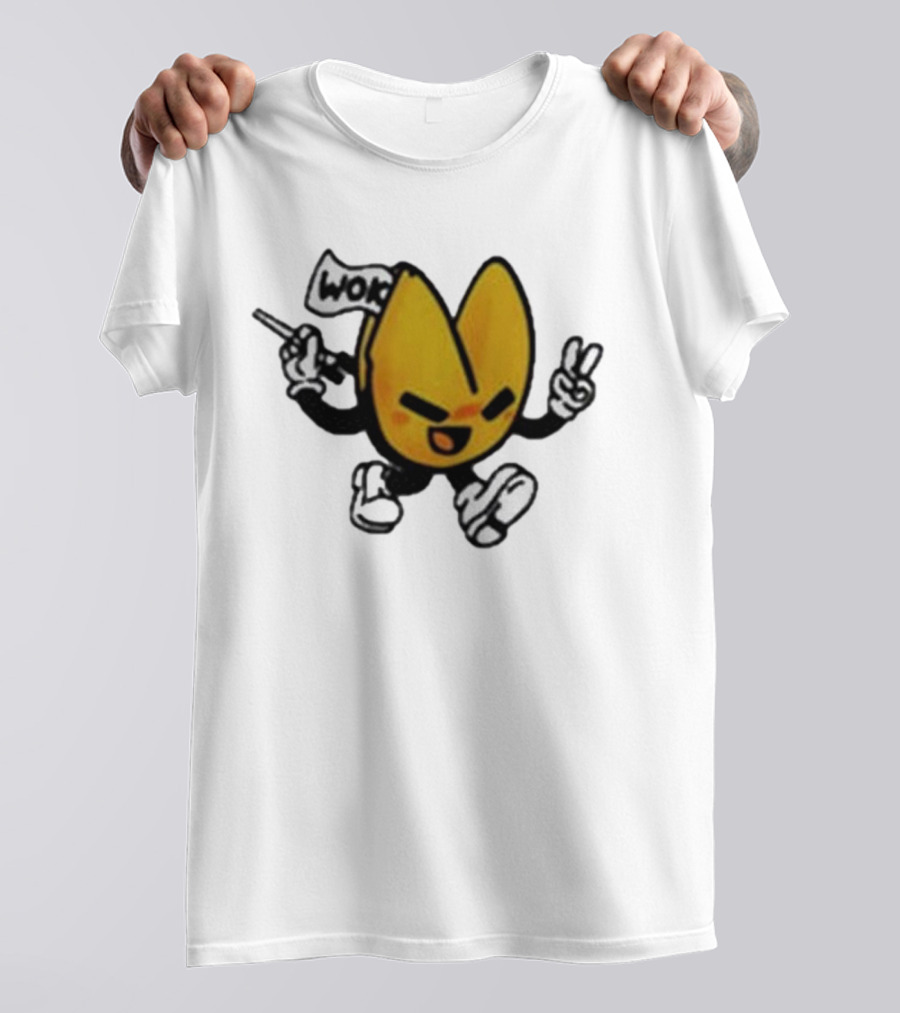Retrokid Wok It’s Woks Inside That Counts Fortune Cookie Character T-Shirt
