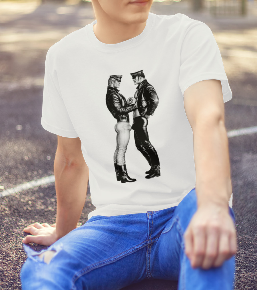 Russell Tovey Tom Of Finland Leather Uniform T-Shirt