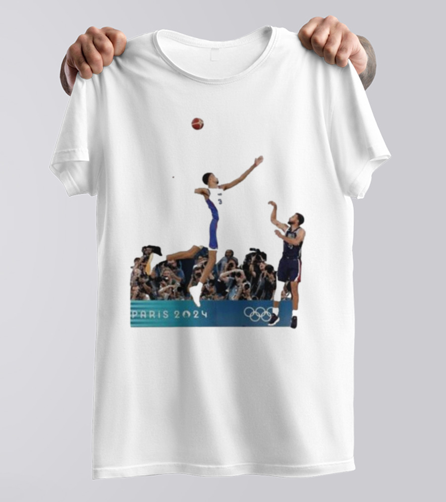 Paris 2024 Stephen Curry Keldon Johnson Chef Curry Basketball T-Shirt