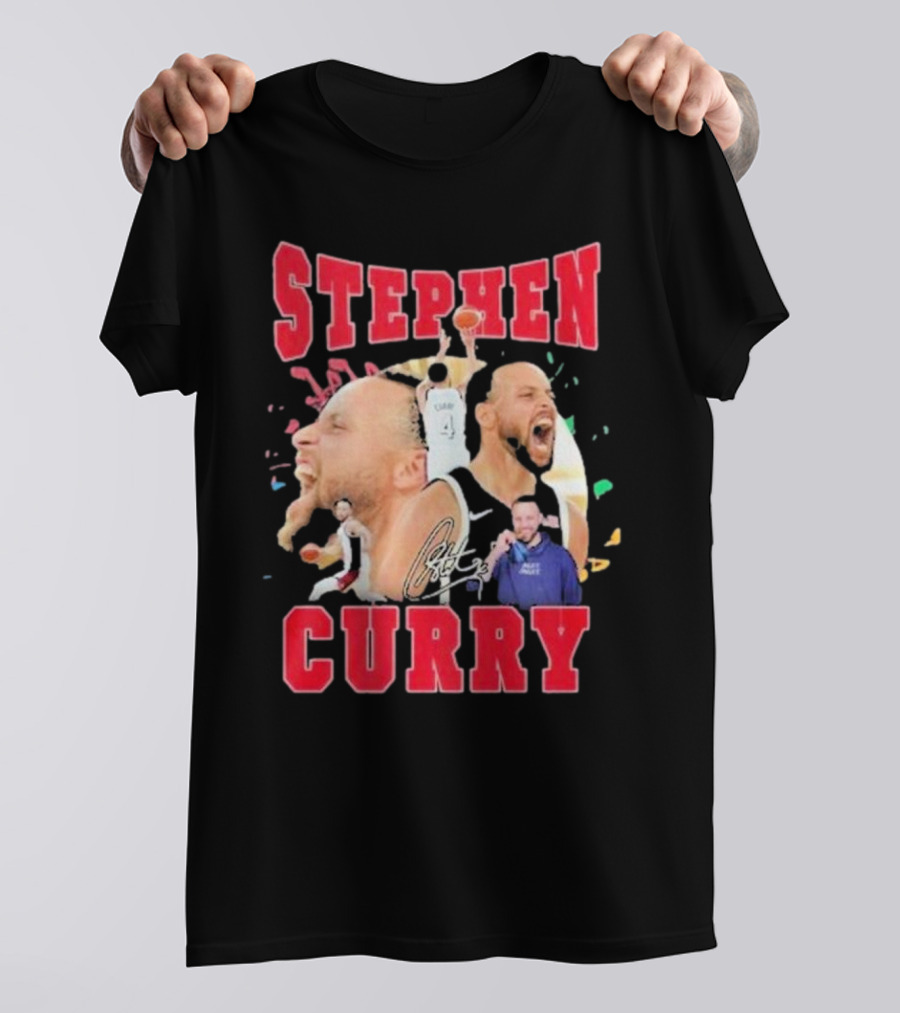 Stephen Curry 2024 Signature Paris Basketball Icons T-Shirt
