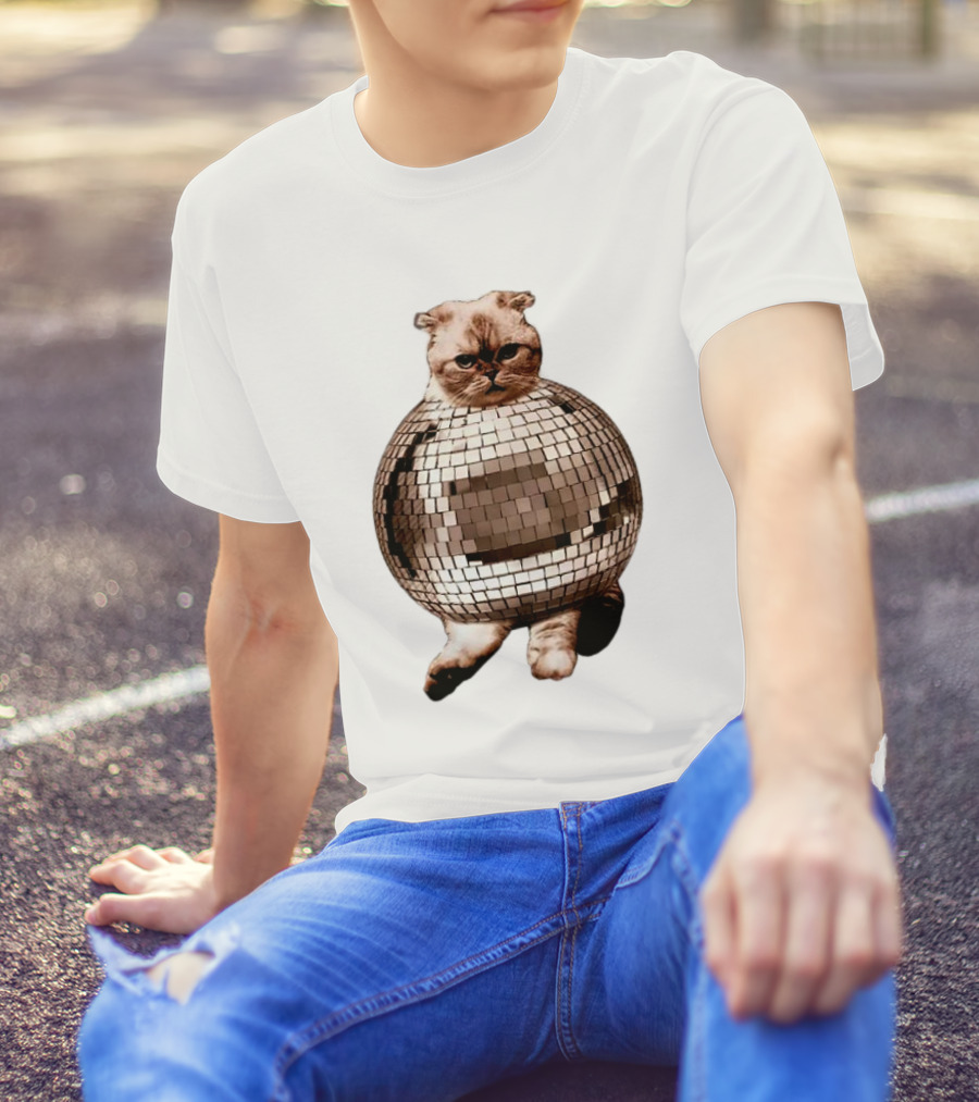 Taylor Swift Mirrorball Disco Cat T-Shirt