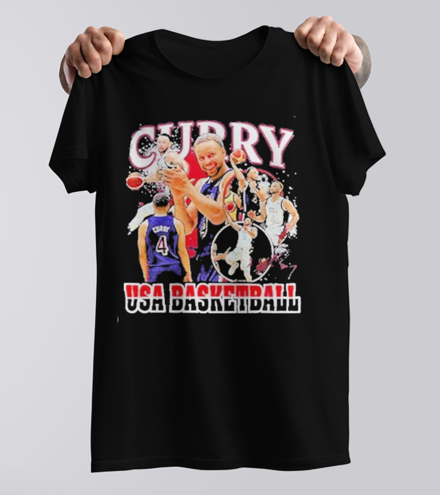 Curry USA Basketball Olympic Paris 2024 Men's Team Stephen Curry T-Shirt