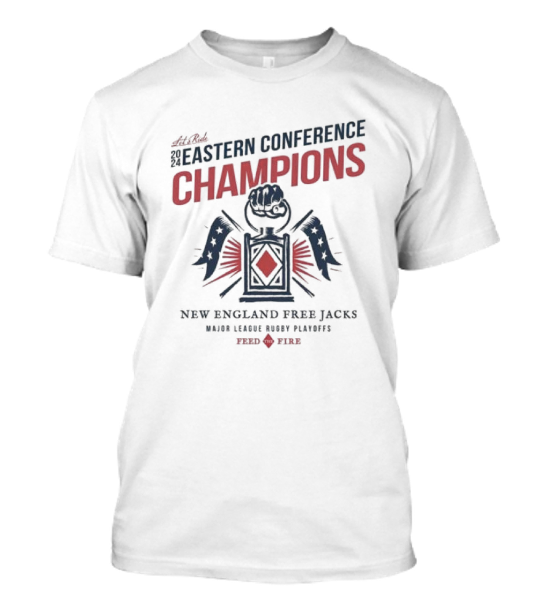 New England Free Jacks Eastern Conference Champions Major League Playoffs Fire Fist T-Shirt
