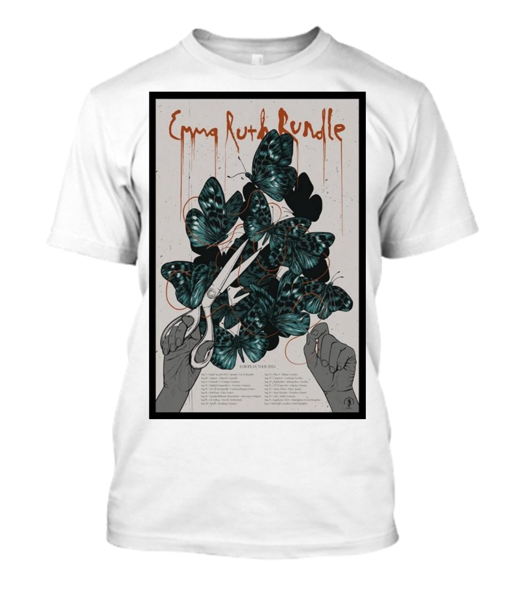 Emma Ruth Rundle 2024 European Tour Butterfly Scissors T-Shirt