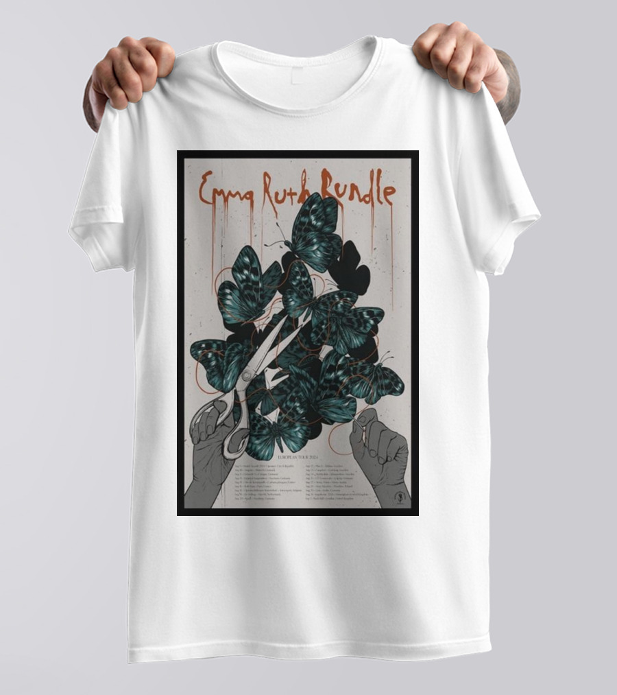 Emma Ruth Rundle 2024 European Tour Butterfly Scissors T-Shirt