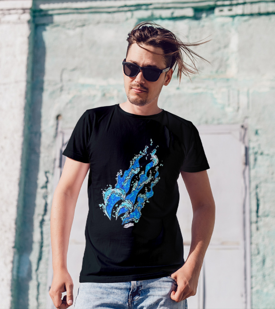 Fire Wave Blue Flame T-Shirt