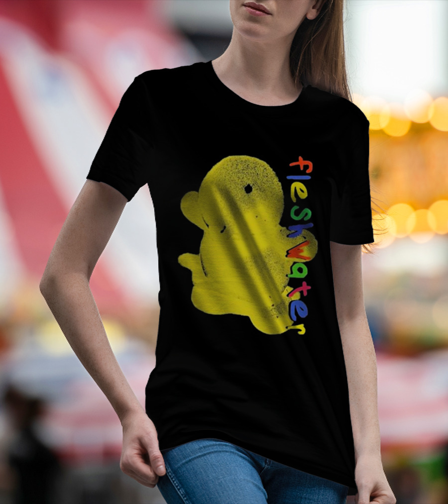Fleshwater Colorful Text Yellow Ducky T-Shirt