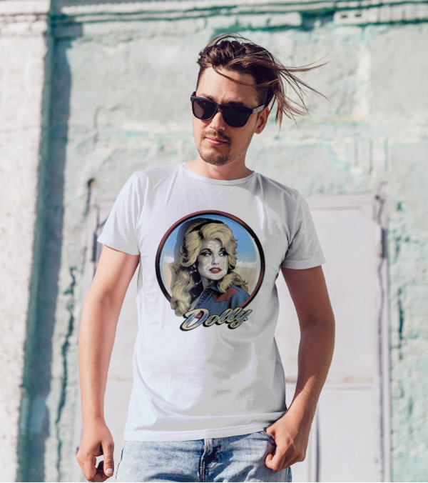 Dolly Parton Vintage Style Primary Color Photo T-Shirt