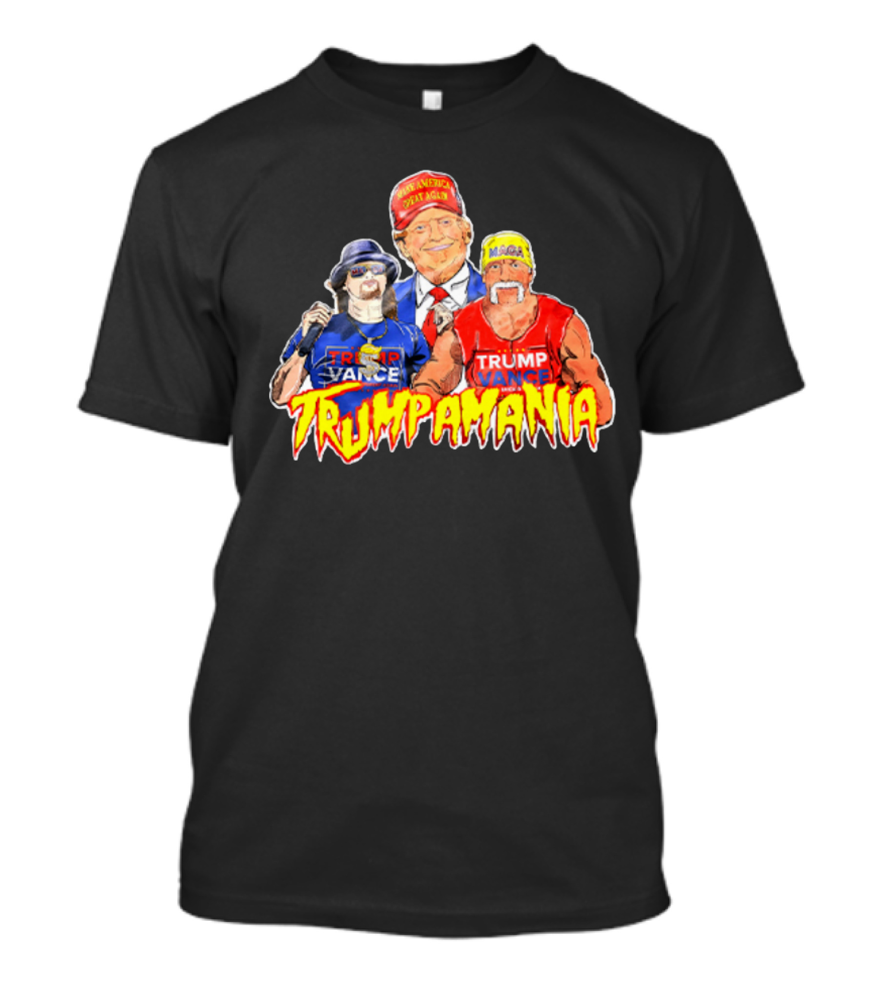 DonaldTrump KidRock HulkHogan Trump Vance MAGA Trumpamania T-Shirt