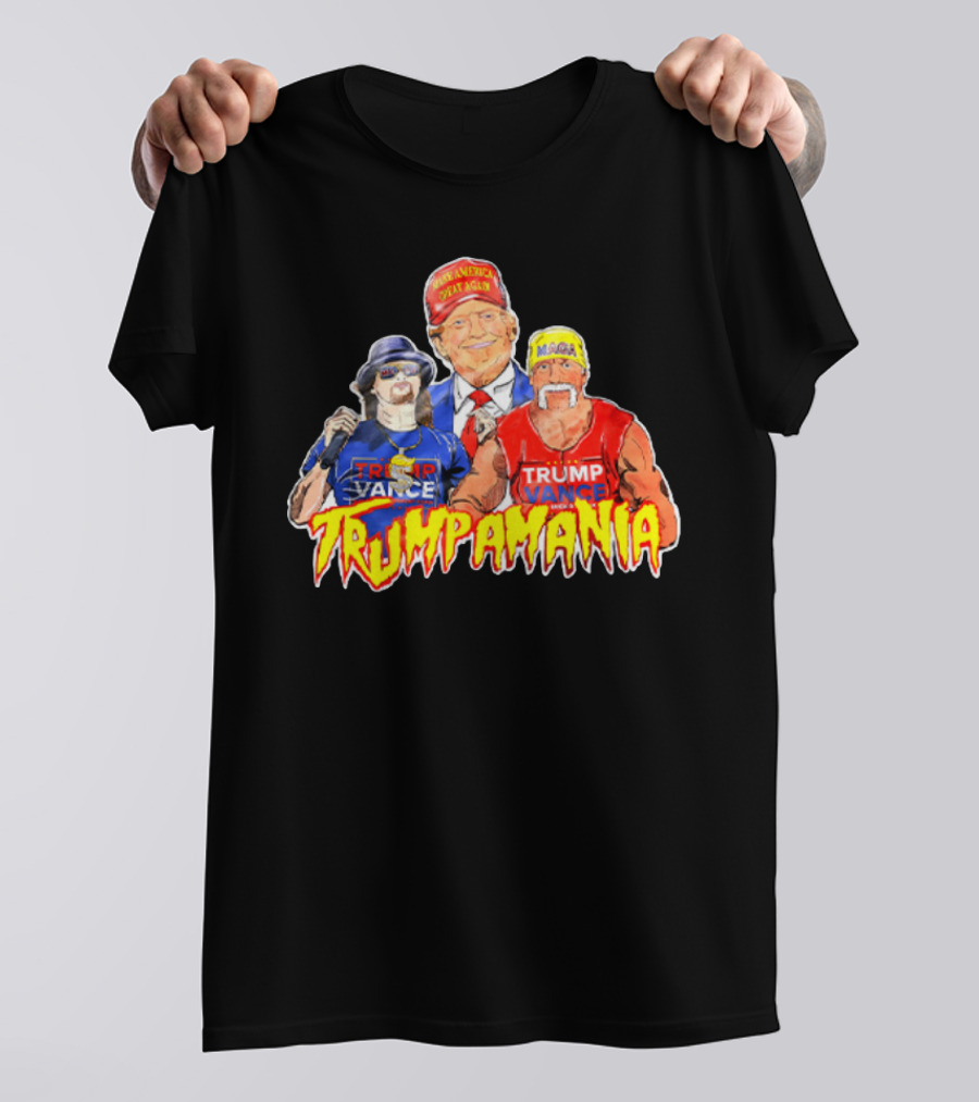 DonaldTrump KidRock HulkHogan Trump Vance MAGA Trumpamania T-Shirt