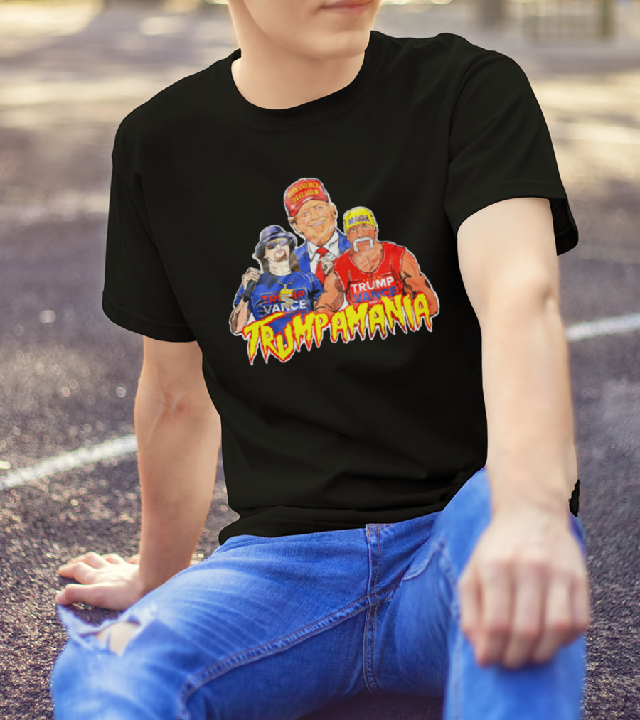 DonaldTrump KidRock HulkHogan Trump Vance MAGA Trumpamania T-Shirt