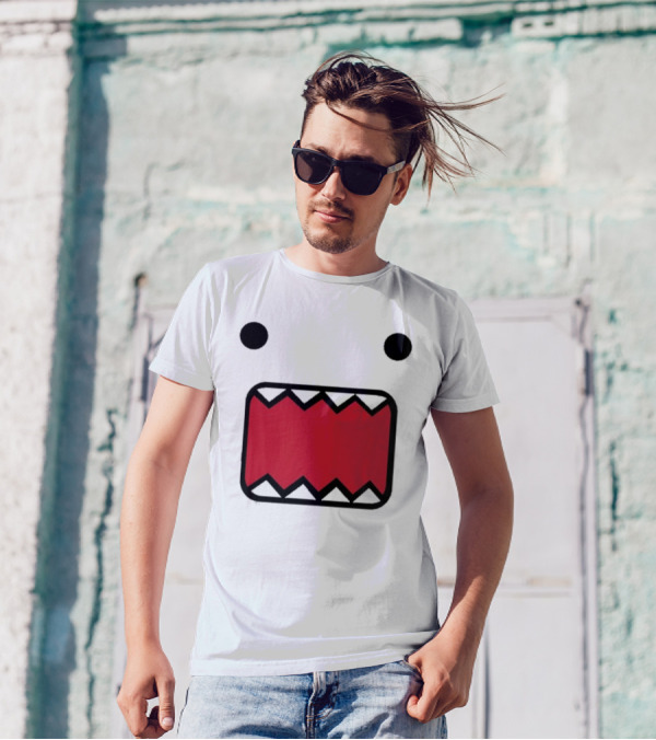 Mamono World Nostalgia Domo Kun Face T-Shirt
