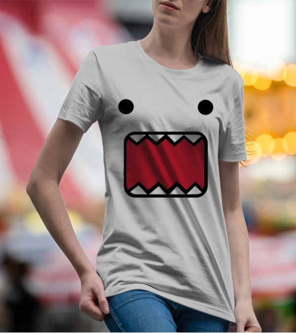 Mamono World Nostalgia Domo Kun Face T-Shirt