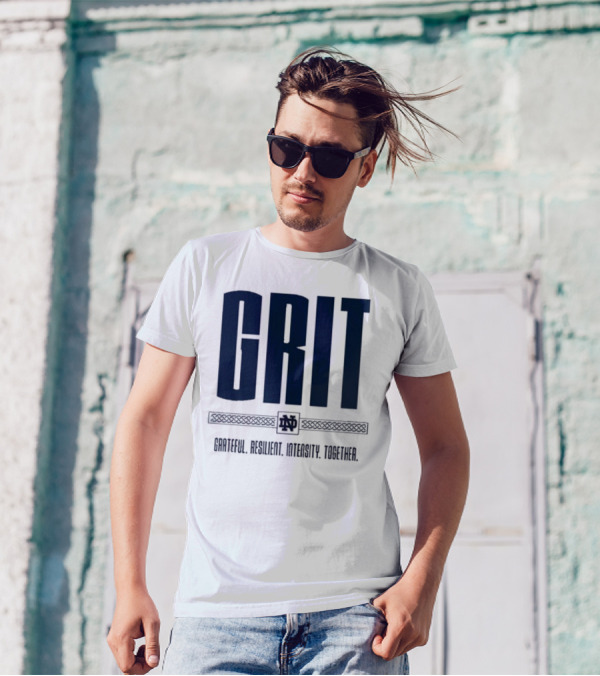 Marcus Freeman Grit Grateful Resilient Intensity Together Notre Dame Football T-Shirt