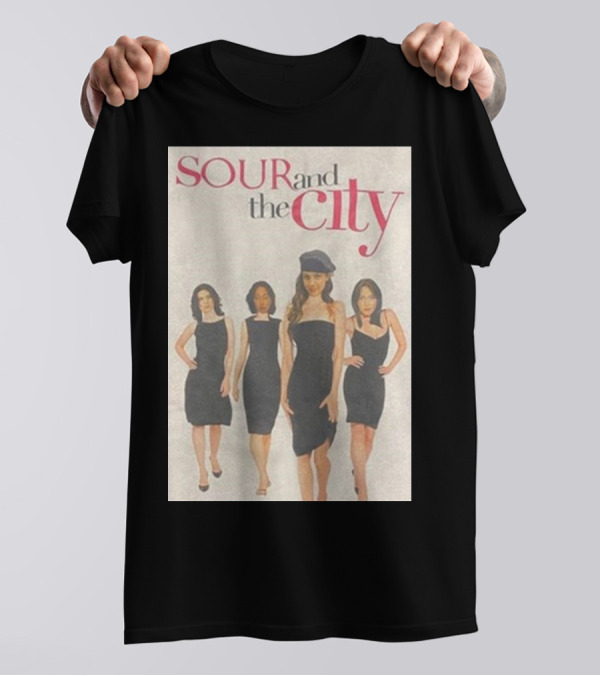 SOUR And The City Olivia Rodrigo Black Dress Quartet T-Shirt