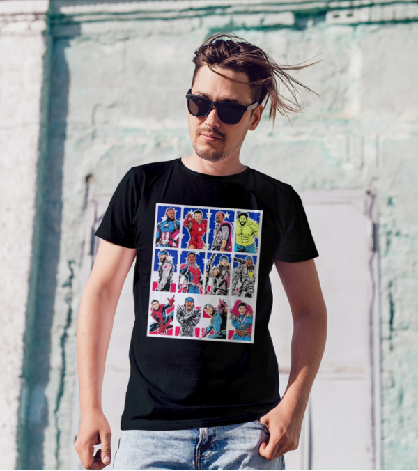 Pick Your Avenger Marvel Heroes Paris 2024 Basketball T-Shirt