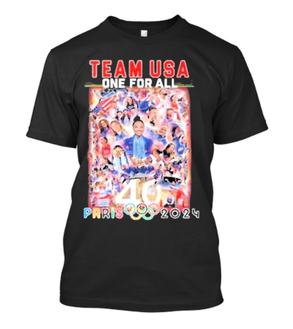 Team USA One For All Paris 2024 Olympic 46 T-Shirt