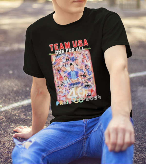 Team USA One For All Paris 2024 Olympic 46 T-Shirt