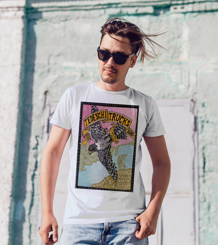 Tedeschi Trucks Band Aug 13 2024 Cuyahoga Falls OH Blossom Music Center Bird And Fish T-Shirt