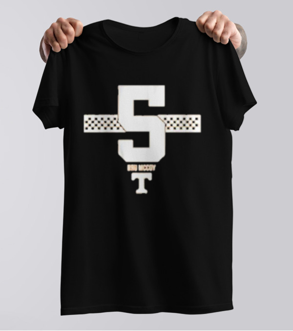 Tennessee Football Bru McCoy Number 5 Racing Stripe T T-Shirt