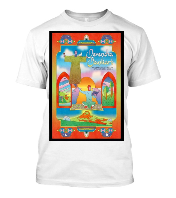 Devendra Banhart Live At Henry Miller Library Big Sur CA October 3 2024 Event Psychedelic T-Shirt