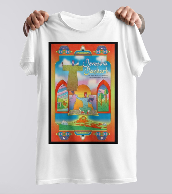 Devendra Banhart Live At Henry Miller Library Big Sur CA October 3 2024 Event Psychedelic T-Shirt