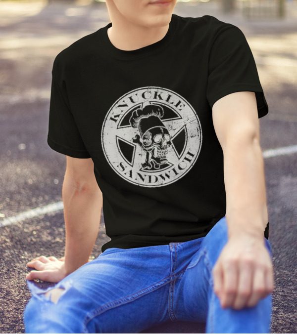 Guy Fieri Knuckle Sandwich Skull T-Shirt