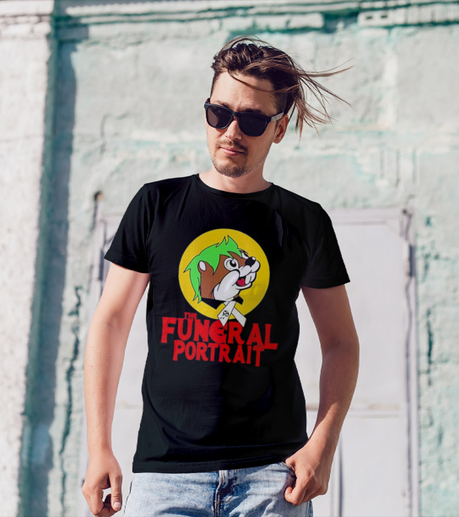 The Funeral Portrait Cartoon Mascot Circle T-Shirt