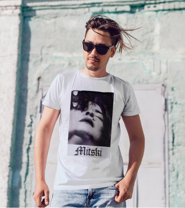 Mitski Gothic Black And White Portrait T-Shirt