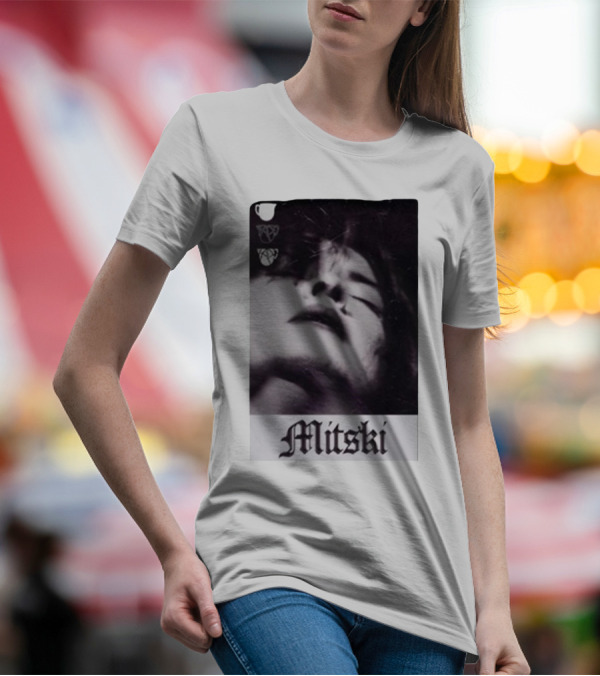 Mitski Gothic Black And White Portrait T-Shirt