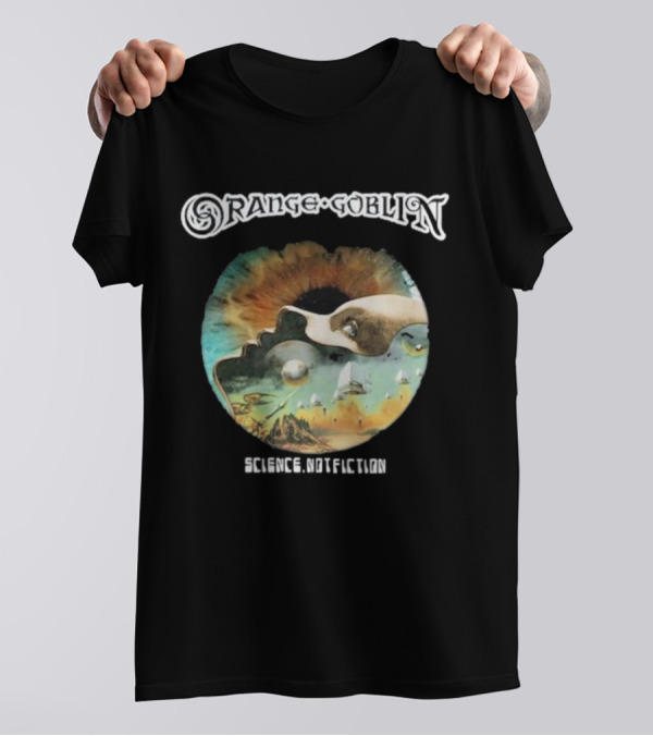 Orange Goblin Science Not Fiction Psychedelic Space Exploration T-Shirt