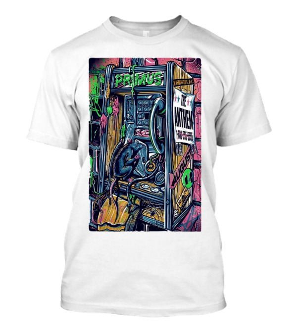 Primus August 14 2024 The Anthem Washington DC Tour T-Shirt