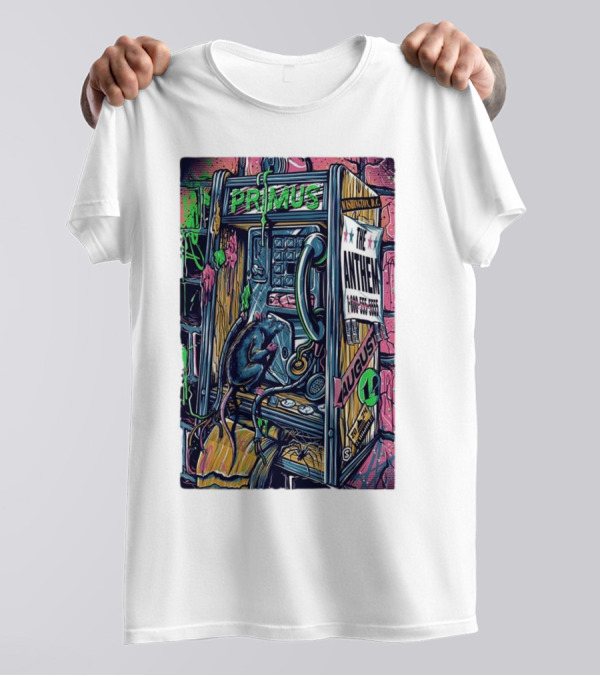 Primus August 14 2024 The Anthem Washington DC Tour T-Shirt