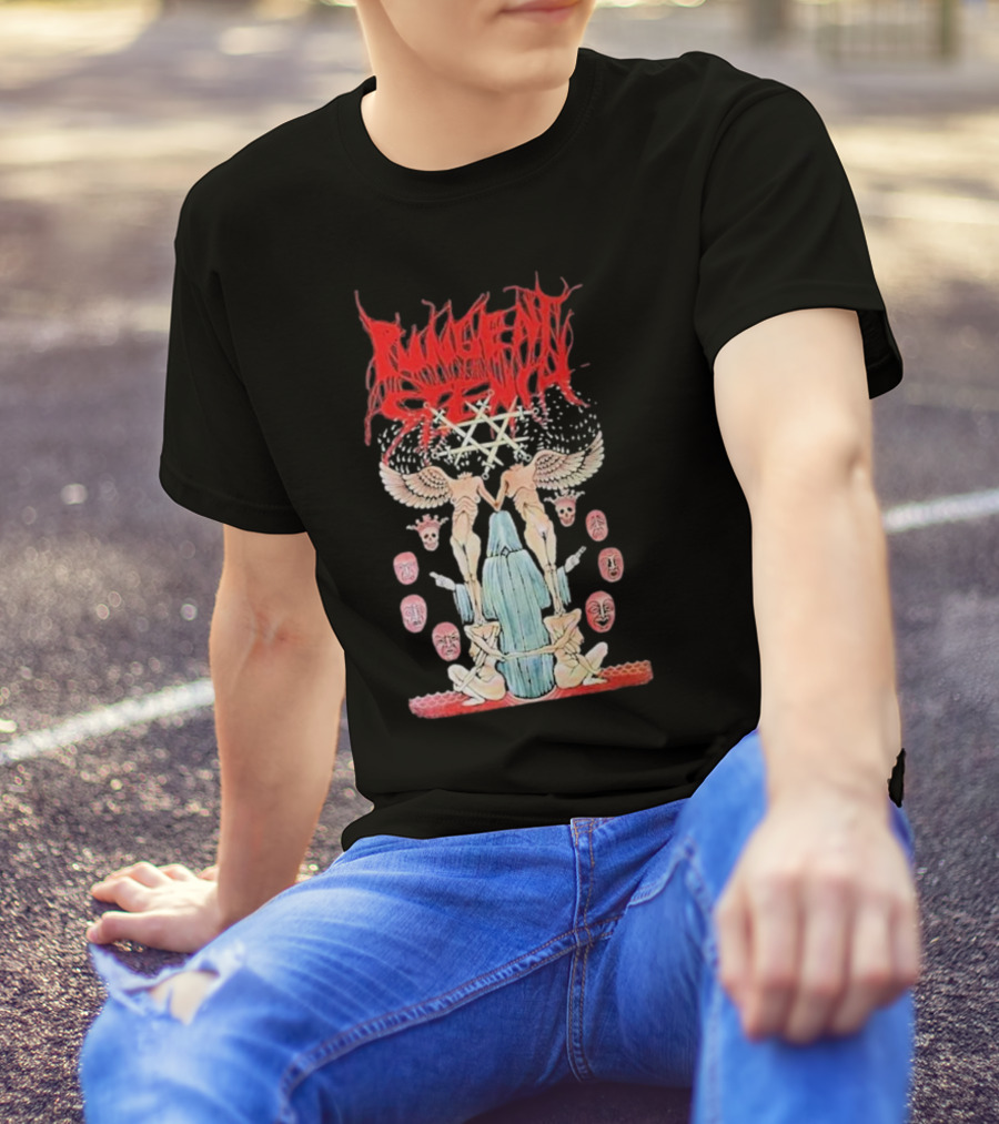 Pungent Stench Smut Kingdom Faces Angelic Figures And Mask Icons T-Shirt