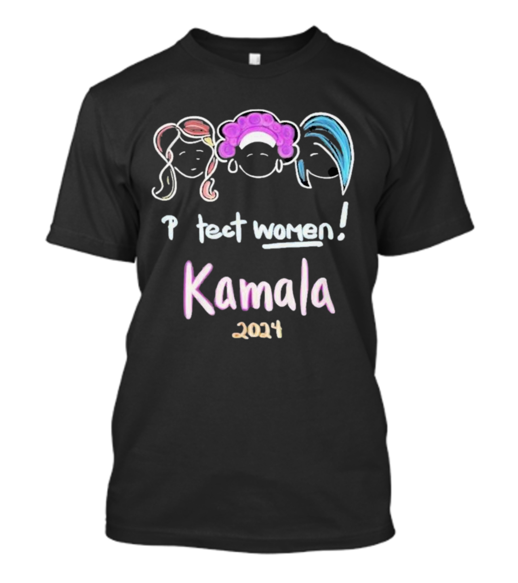 Protect Women Kamala 2024 Sisterhood Vote Democrats Capybara T-Shirt
