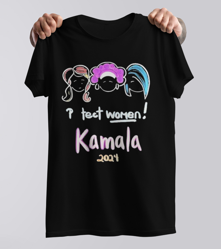 Protect Women Kamala 2024 Sisterhood Vote Democrats Capybara T-Shirt