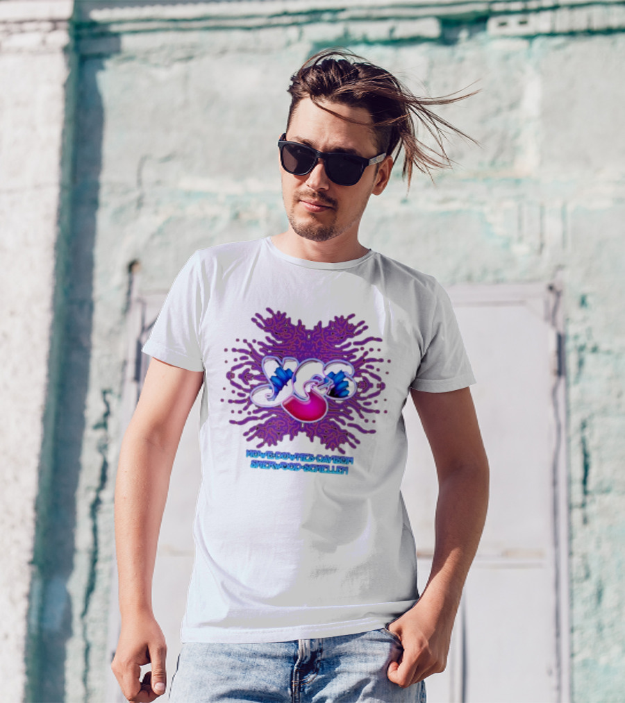 Yes 2024 Summer Tour Howe Downes Davison Sherwood Schellen T-Shirt