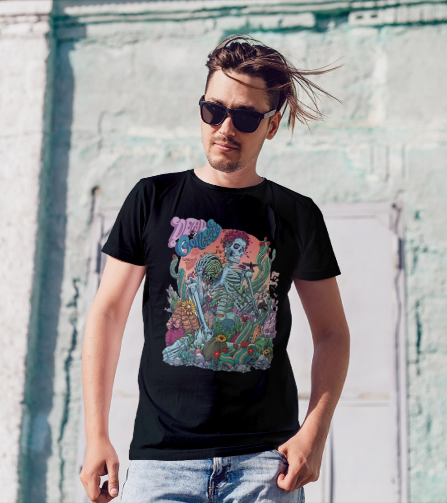 Dead And Company Las Vegas NV Aug 8-10 2024 Tour Psychedelic Skeleton Cactus T-Shirt