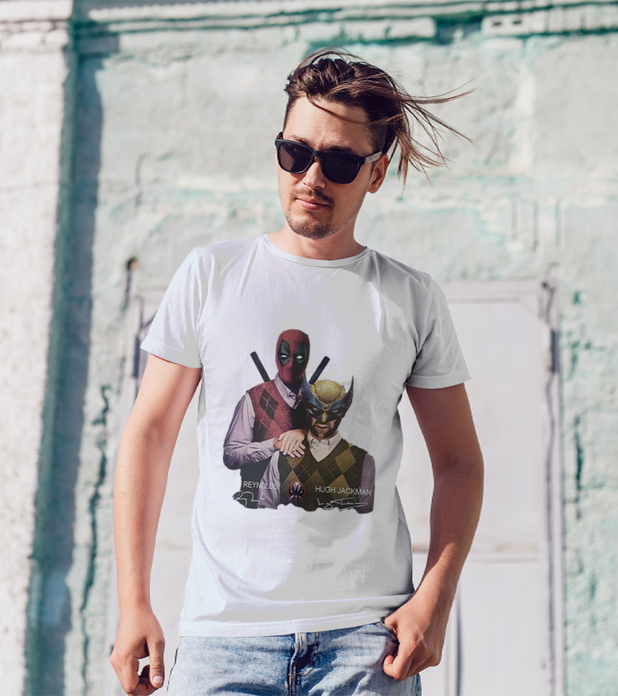 Deadpool Wolverine Ryan Reynolds Hugh Jackman Step Brothers T-Shirt