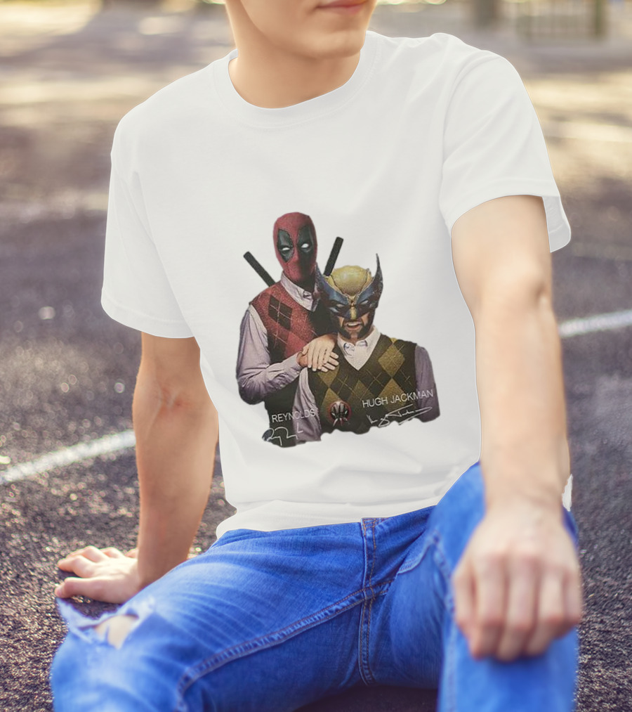 Deadpool Wolverine Ryan Reynolds Hugh Jackman Step Brothers T-Shirt