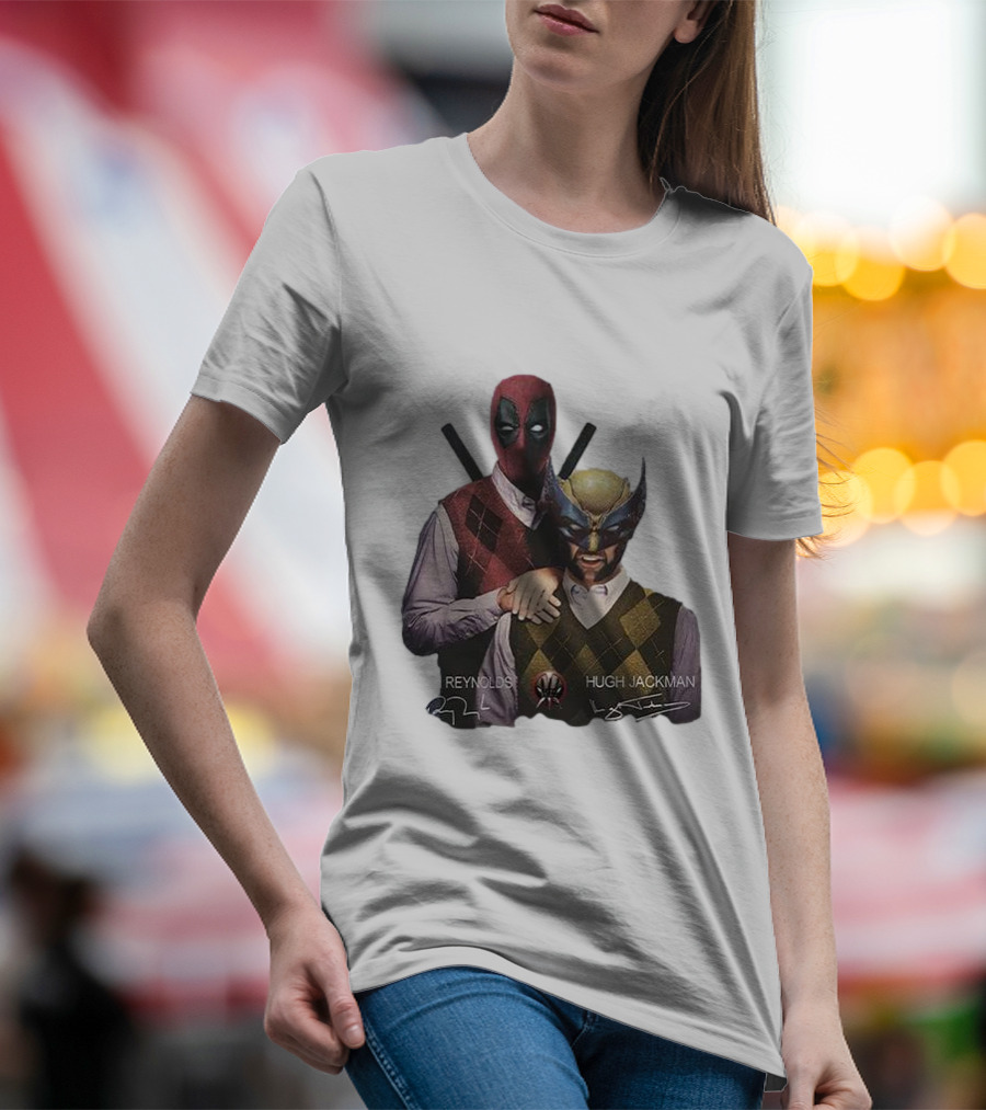 Deadpool Wolverine Ryan Reynolds Hugh Jackman Step Brothers T-Shirt