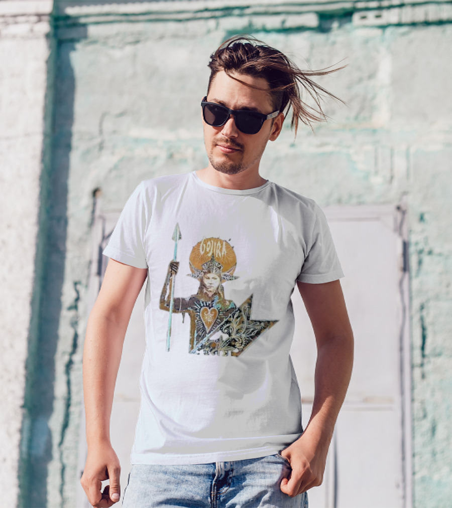 Gojira Fortitude Warrior Album Art Iconic Spear Holder T-Shirt
