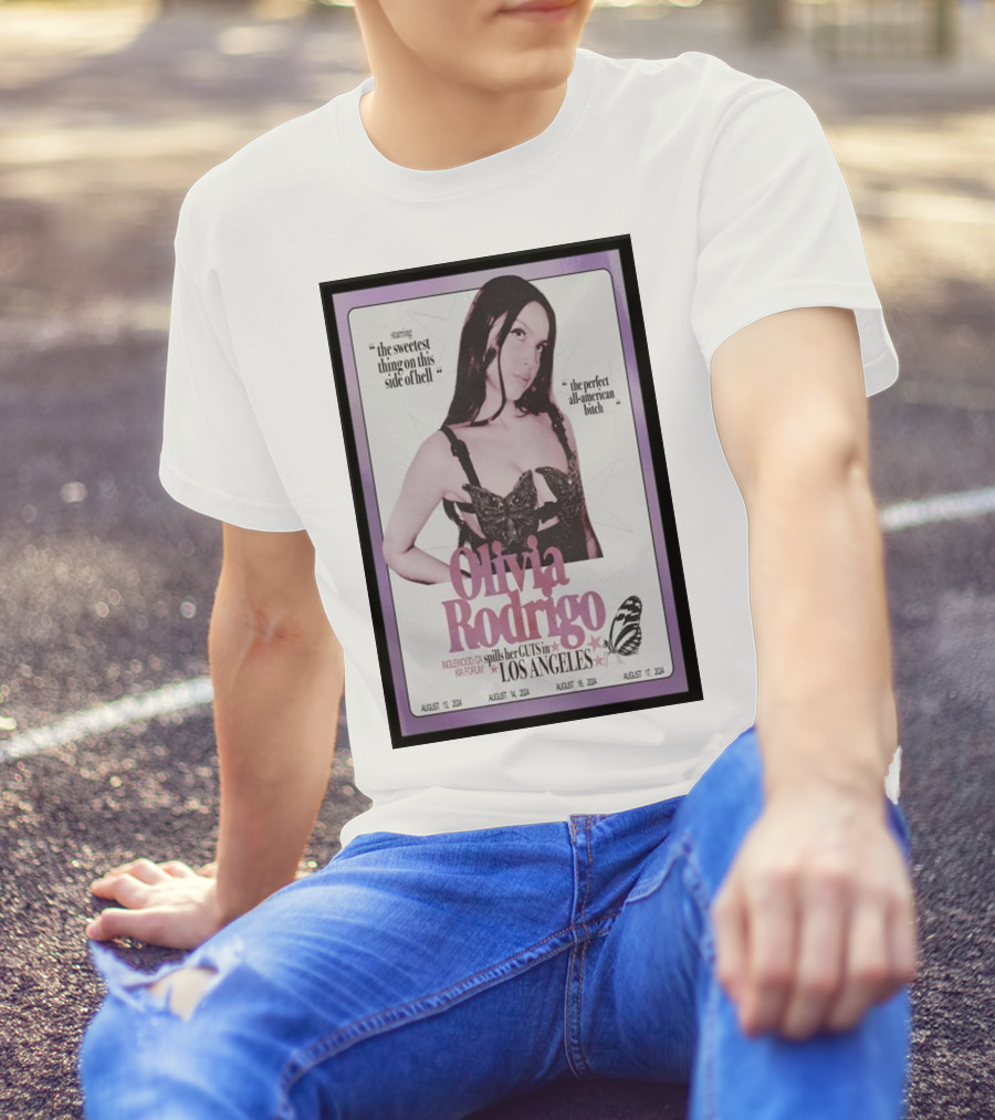 Olivia Rodrigo Inglewood CA Forum Cuts Los Angeles August T-Shirt